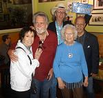Thom Bresh, Rose Lee Maphis, Jody Maphis, and J. Buck Ford on April 30, 2017, at the Family Wash
